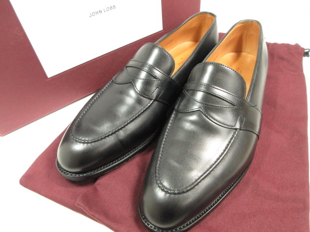 ジョンロブ JOHN LOBB ローファー コインローファー スウェードレザー ...